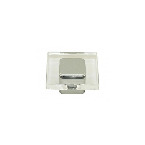 CADAP B0335 37.T5V - Bouton de meuble carré 40 x 40 mm - Transparent