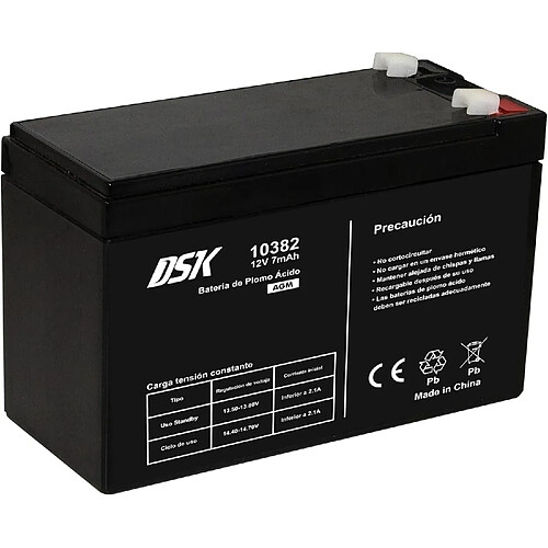 DSK - Batterie AGM plomb-acide rechargeable 12V 2,9Ah