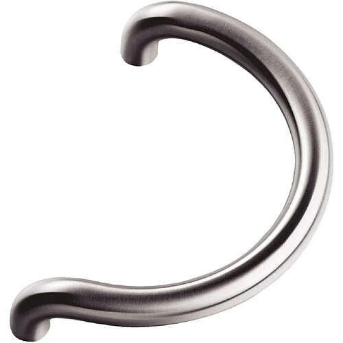 VACHETTE 3020 Poignée tubulaire demi-lune droite inox