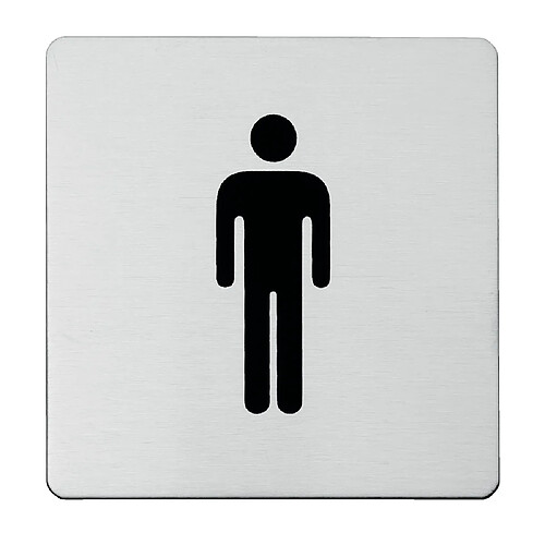 DUVAL-BILCOCQ DUVAL Plaque Identification Homme 120 x 120 mm Aluminium argent