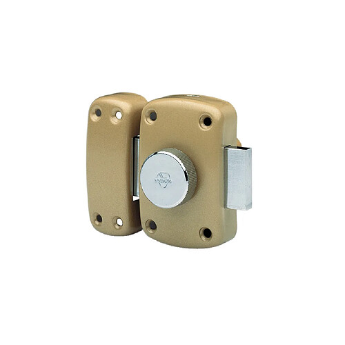 VACHETTE verrou bouton bronze 110 mm - cylindre 40 mm