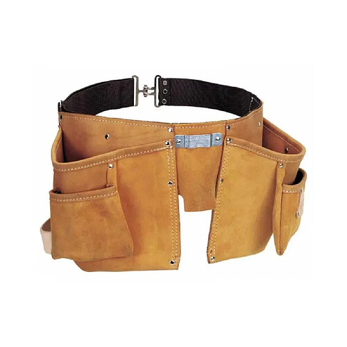 Stanley 2-93-200 Ceinture porte-outils double en cuir - Marron clair