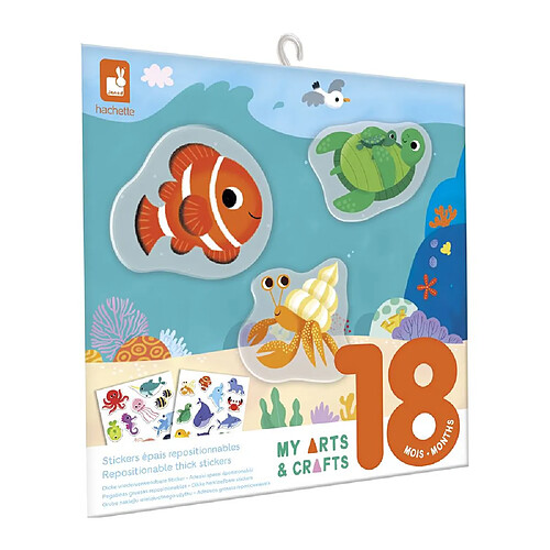 Janod My Arts & Crafts Stickers Épais Répositionnables La Mer