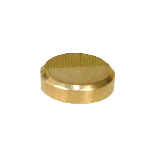 Guitel Cache vis plat laiton 18 mm poli - Lot de 10