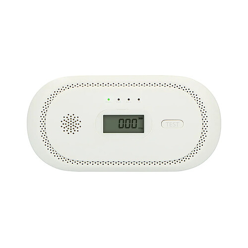 Alecto Détecteur Monoxyde Carbone avec Écran LCD Alarme 85 dB Puissant Blanc