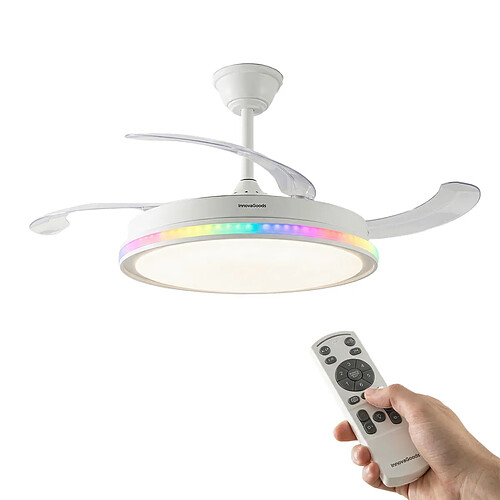 Ventilateur de plafond LED RVB avec télécommande InnovaGoods