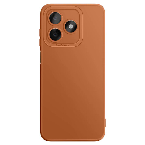 Avizar Coque pour Honor X5c Plus en Silicone Souple avec Renfort Bloc Caméra Marron