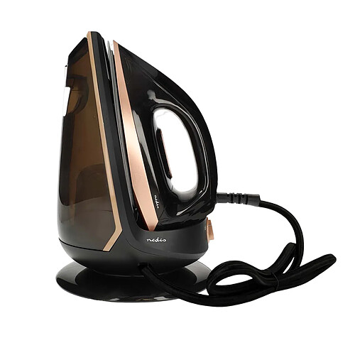 Nedis Fer à Vapeur 2400W Semelle Céramique avec Réservoir 1.5L 7 Bar Noir