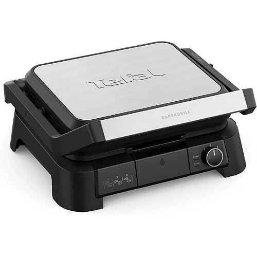 Tefal Gril 3-en-1 Inox 2000W Surface 1000 cm²
