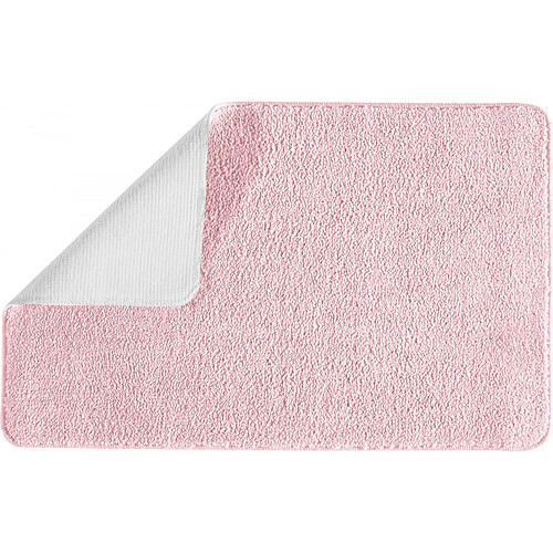 Guy Levasseur Tapis de bain uni 50x80 en polyester rose 50x80cm