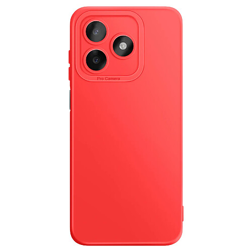 Avizar Coque pour Honor X5c Plus en Silicone Souple avec Renfort Bloc Caméra Rouge