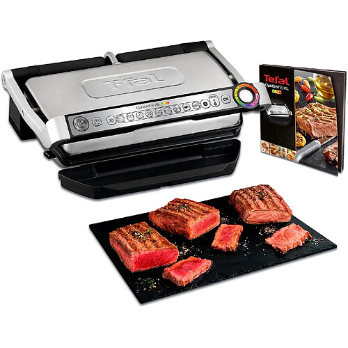 Tefal Grill Intelligent Inox/Noir 2000W – 9 Programmes