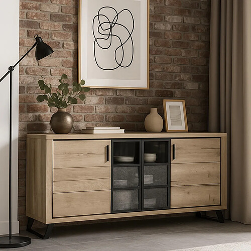 JLC KREATION Buffet contemporain de salle à manger 225cm PERO