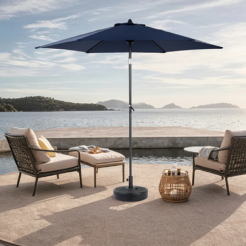 Welltin Parasol Déporté 3m Aluminium 3 Niveaux