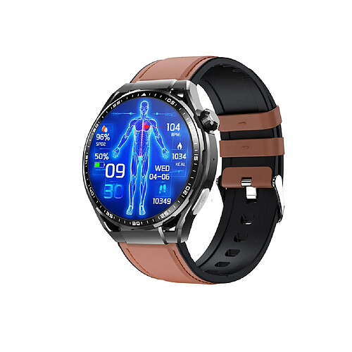 INF Montre connectée avec ECG, cardiofréquencemètre, suivi d'activité et plusieurs modes sport