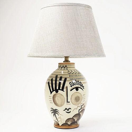 JLC KREATION Lampe à poser en céramique IRMA 64cm