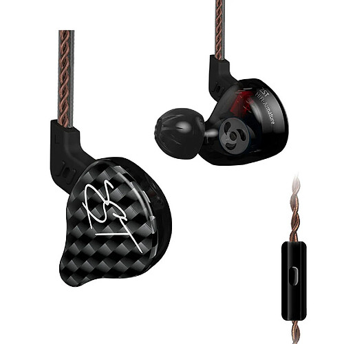 VURAHOME KZ ZST HIFI Avec Micro - Noir