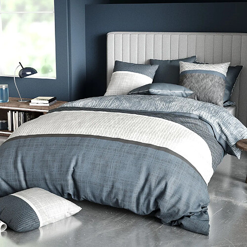 Atelier du coton Parure housse de couette 100% coton 57fils brehat