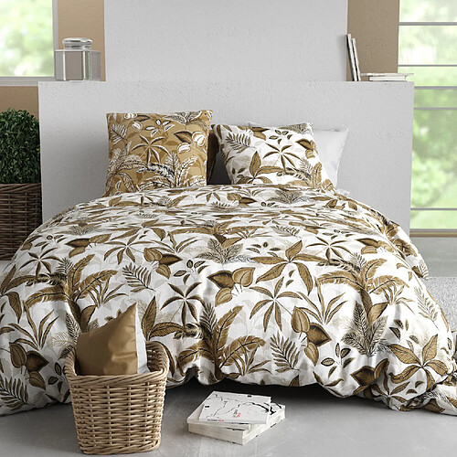 Atelier du coton Parure housse de couette 100% coton 57fils kahoni