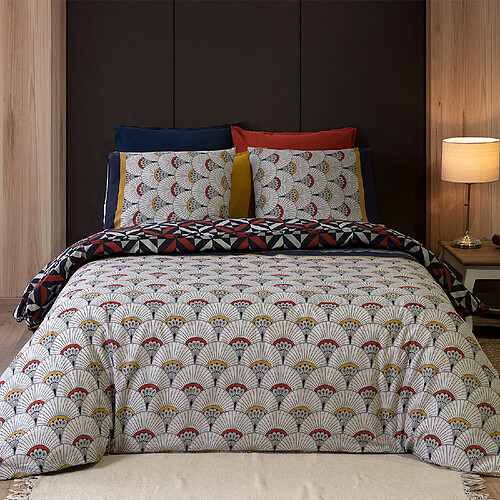 Atelier du coton Parure housse de couette 100% coton 57fils panka
