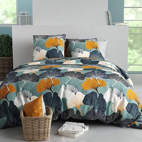 Atelier du coton Parure de couette gink 100% coton 57fils