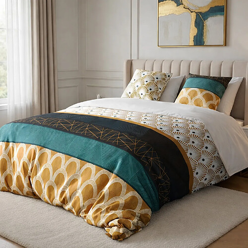 Atelier du coton Parure Housse De Couette 100%coton 57fils Bangui