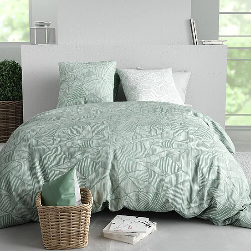 Atelier du coton Parure de couette 100% coton 57fils adely