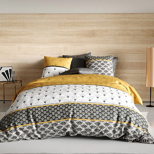Atelier du coton Parure housse de couette 100%coton 57fils léo