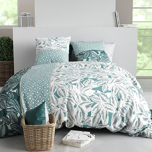 Atelier du coton Parure Housse De Couette 100% Coton 57fils Foliage