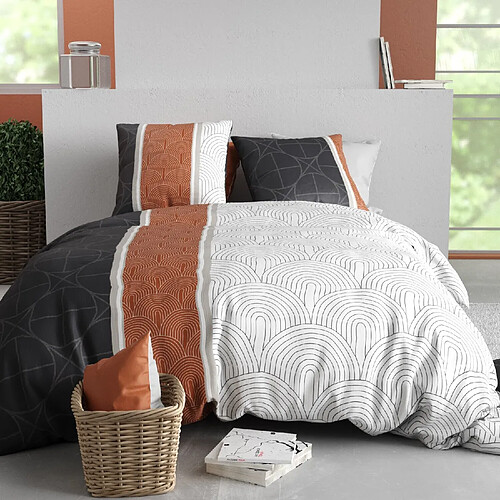 Atelier du coton Parure Housse De Couette 100% Coton 57fils Equinoxe