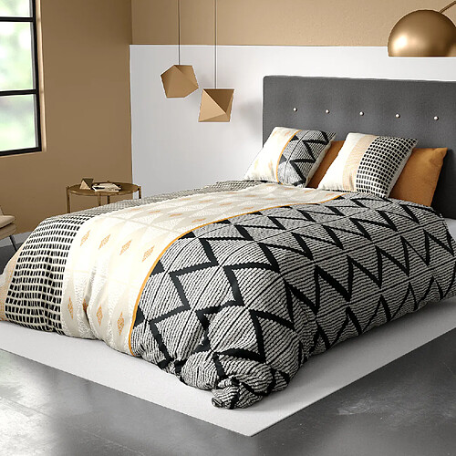 Atelier du coton Parure housse de couette 100% coton 57fils madi