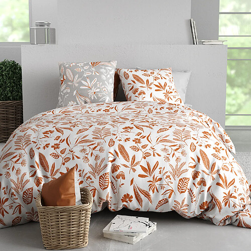 Atelier du coton Parure housse de couette 100% coton 57fils kaylie