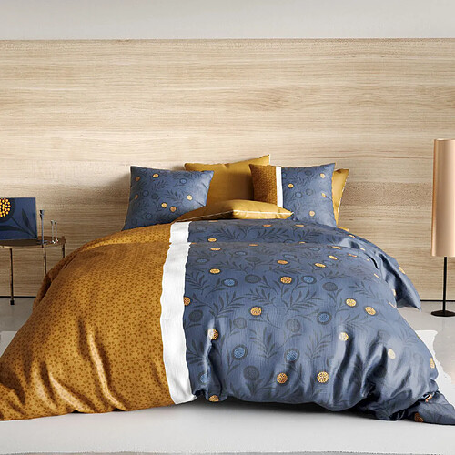 Atelier du coton Parure housse de couette 100%coton 57fils bel'or