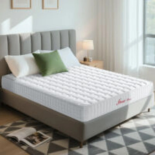 Matelas 140x190 cm INRE, Mousse HR, Épaisseur 22cm, Confort Ferme, Réversible