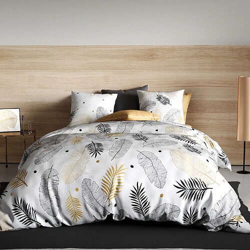 Atelier du coton Parure housse de couette 100% coton 57fils envole