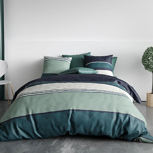 Atelier du coton Parure housse de couette 100% coton 57 fils antika