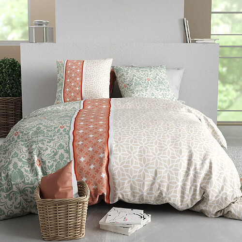 Atelier du coton Parure housse de couette 100% coton 57fils prana
