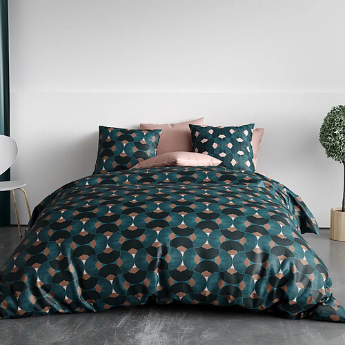Atelier du coton Parure housse de couette 100% coton 57 fils greek