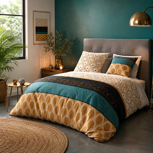 Atelier du coton Parure housse de couette 100% coton 57fils , banguii