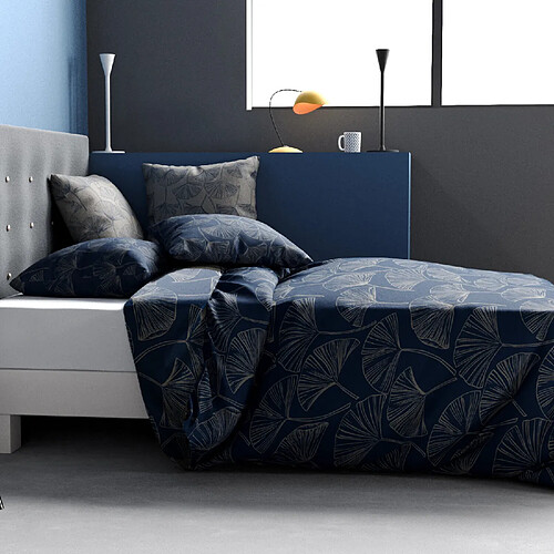 Atelier du coton Parure housse de couette 100% coton 57fils edo