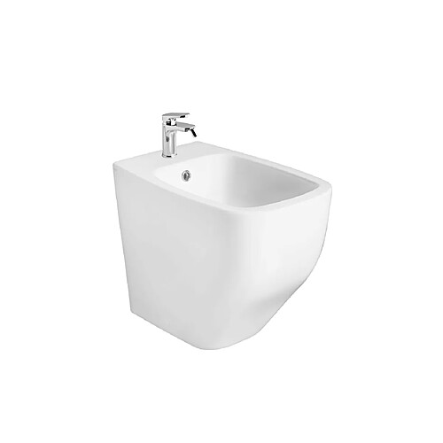 Kiamami Valentina Bidet sur pied à chasse d'eau blanc mat | Mozart