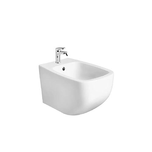 Kiamami Valentina Bidet mural en céramique blanc brillant | Mozart