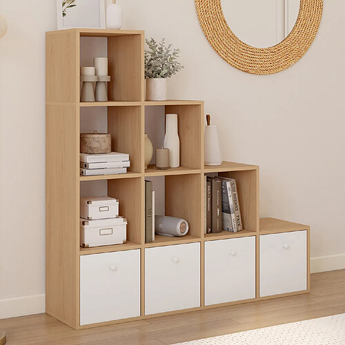 Idmarket MEUBLE RANGEMENT EN ESCALIER