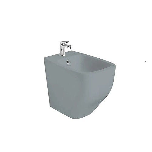 Kiamami Valentina Bidet sur pied en céramique gris mat | Mozart