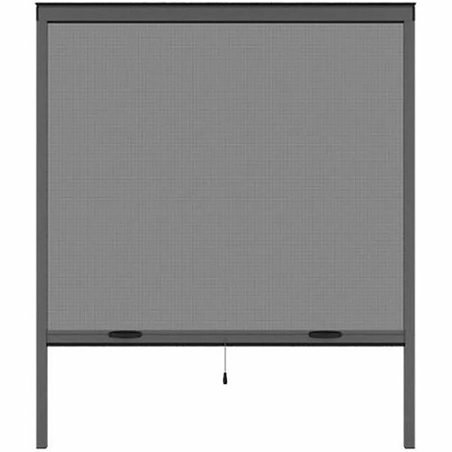 Moustiquaire Moustikit Gris Aluminium Fenêtres 125 x 145 cm