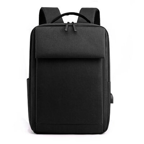 Generic Home Sac à dos pour PC portable en nylon - 15,6 pouces - Noir
