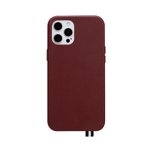 ARTEFAKT Coque pour iPhone 12 / 12 Pro en Cuir Elysée Bordeaux