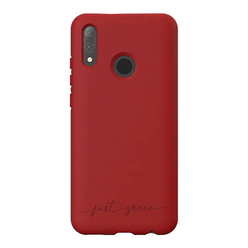 JUST GREEN Coque de Protection pour Huawei P Smart 2019 Natura Recyclable Rouge