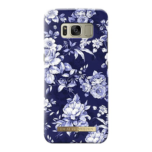 IDEAL OF SWEDEN Coque pour Galaxy S8 Motif Floral et Océanique Bleu marine