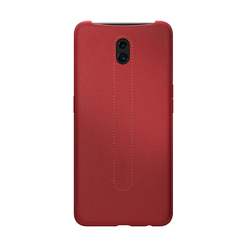 Oppo Coque pour Oppo Reno Rigide et Haut de Gamme Rouge